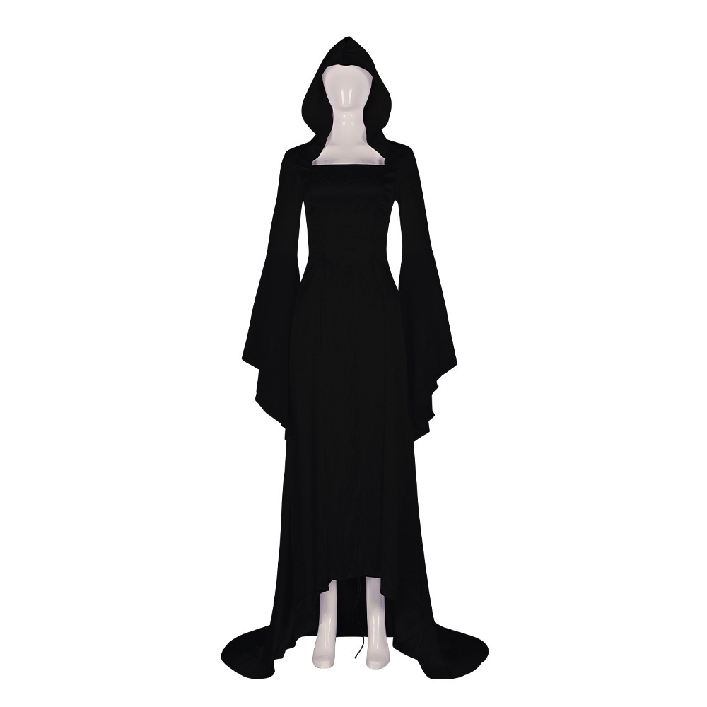 Medieval Cosplay Costume for Women Halloween Corset Gothic Renaissance Dress Plus Size Flare Sleeve Ball Gown