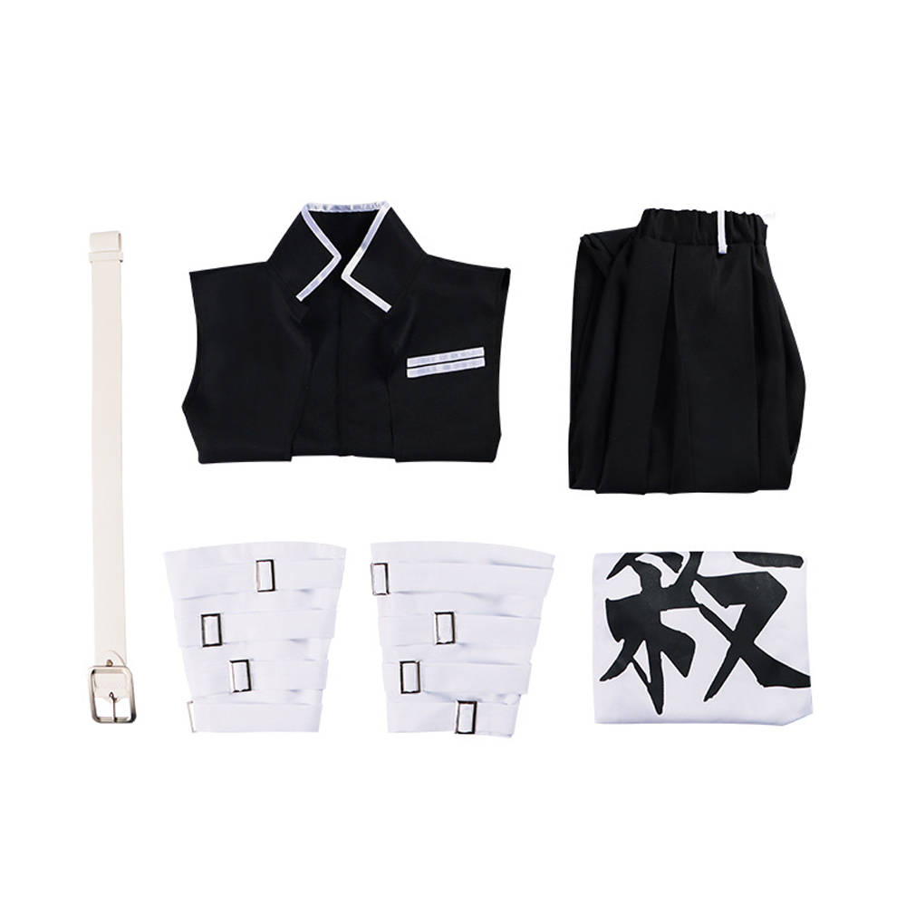 Shinazugawa Sanemi Demon Slayer Kimetsu no Yaiba Cosplay Costume Halloween Carnival Party Suit