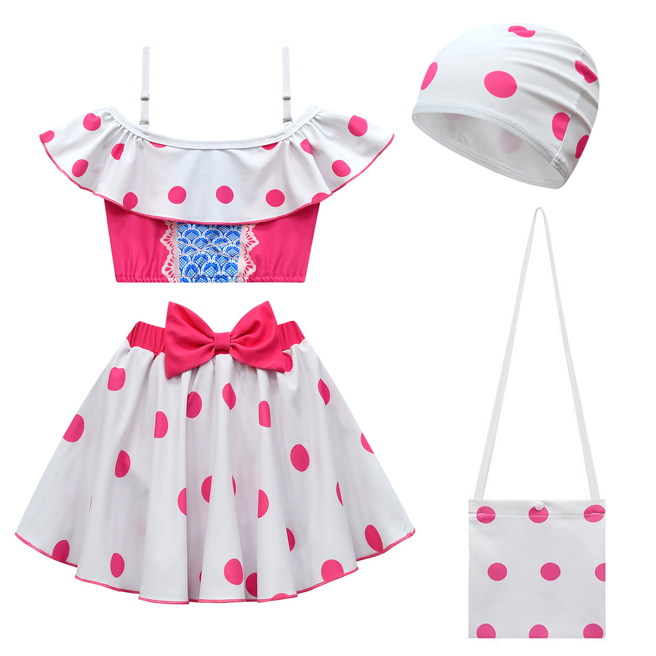 Girls Bo Peep Toy Story Kids Swimsuit Outfits Summer Cosplay Costume
