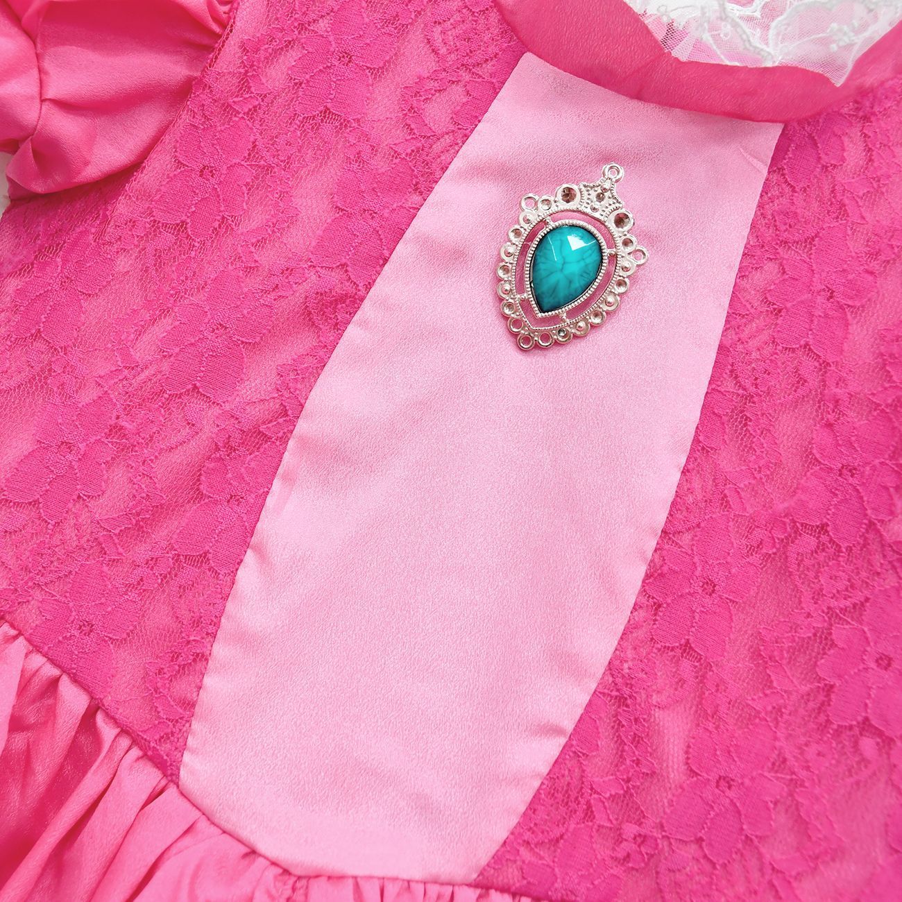Super Mario Bros Princess Peach Kids Girls Tutu Dress Outfits Cosplay Costume
