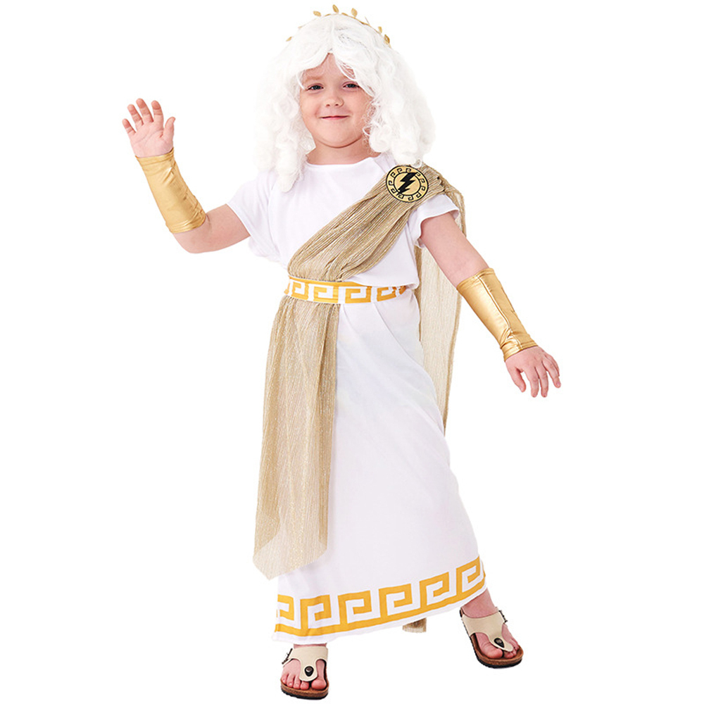 ancient greek mythology zeus Children Halloween carnival costume for kids