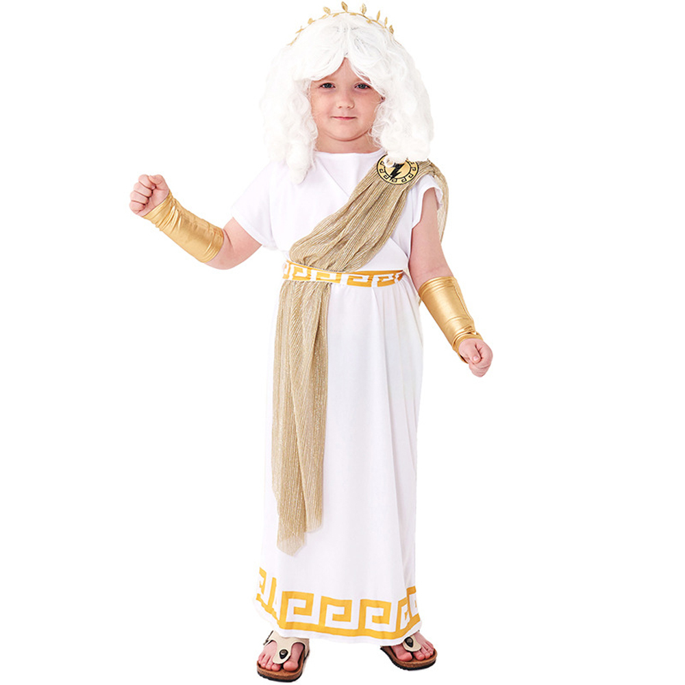 ancient greek mythology zeus Children Halloween carnival costume for kids