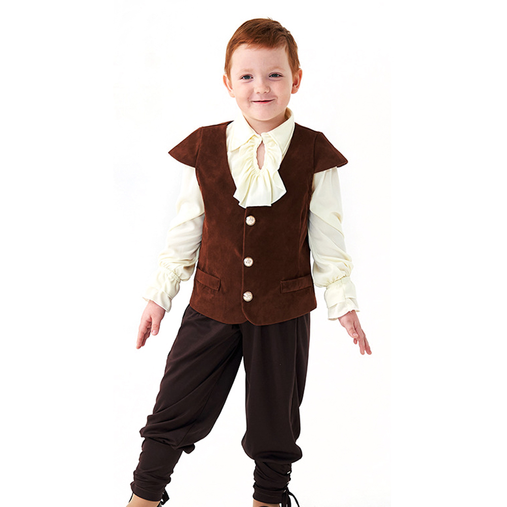 Vampire renaissance victorian pirate knight Children Halloween carnival costume for kids