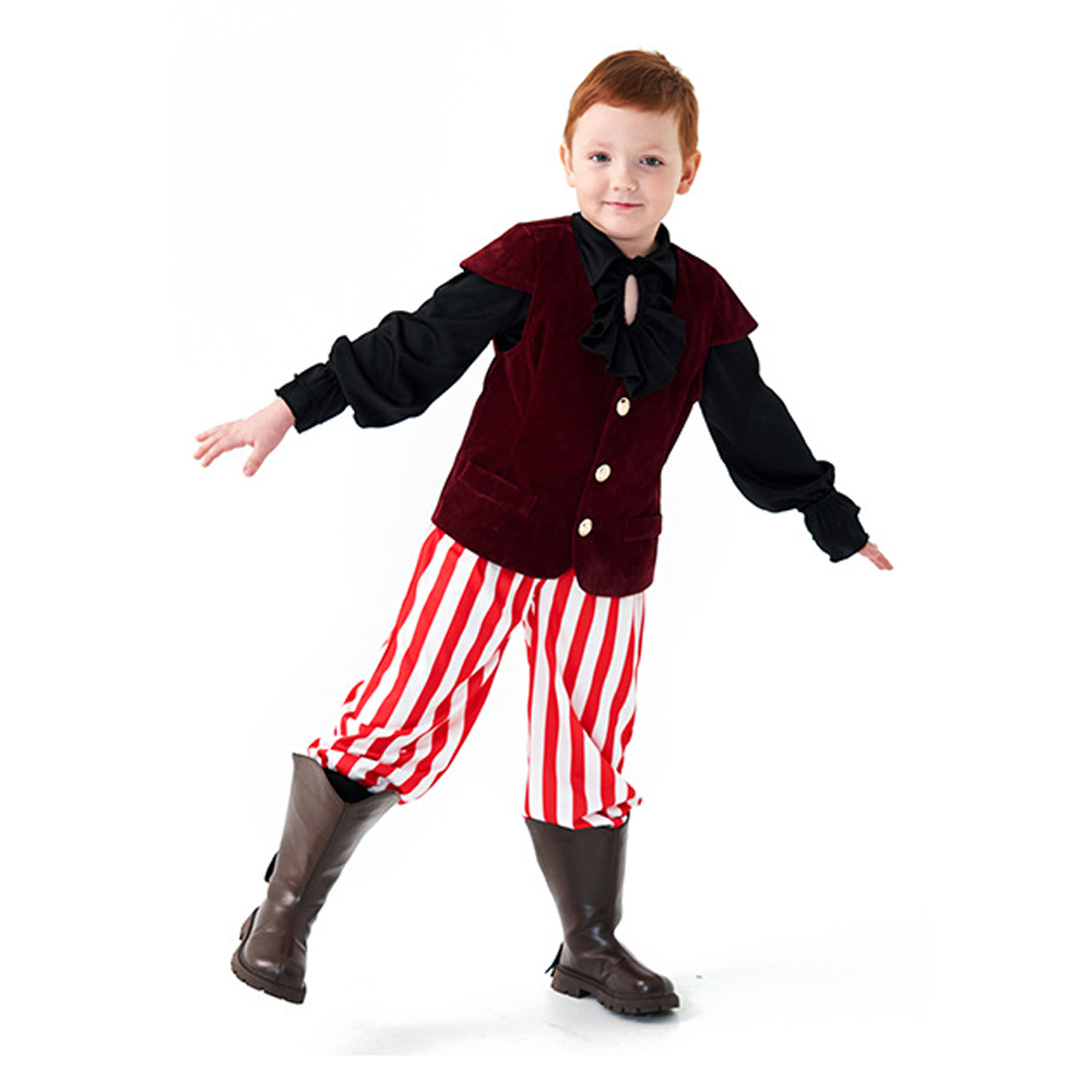 Vampire renaissance victorian pirate knight Children Halloween carnival costume for kids