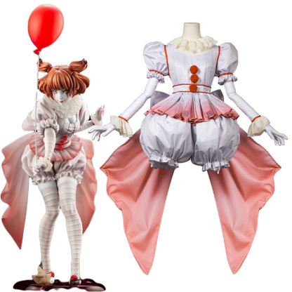 It Chapter One Pennywise Halloween Carnival Suit Cosplay Costume For Adults