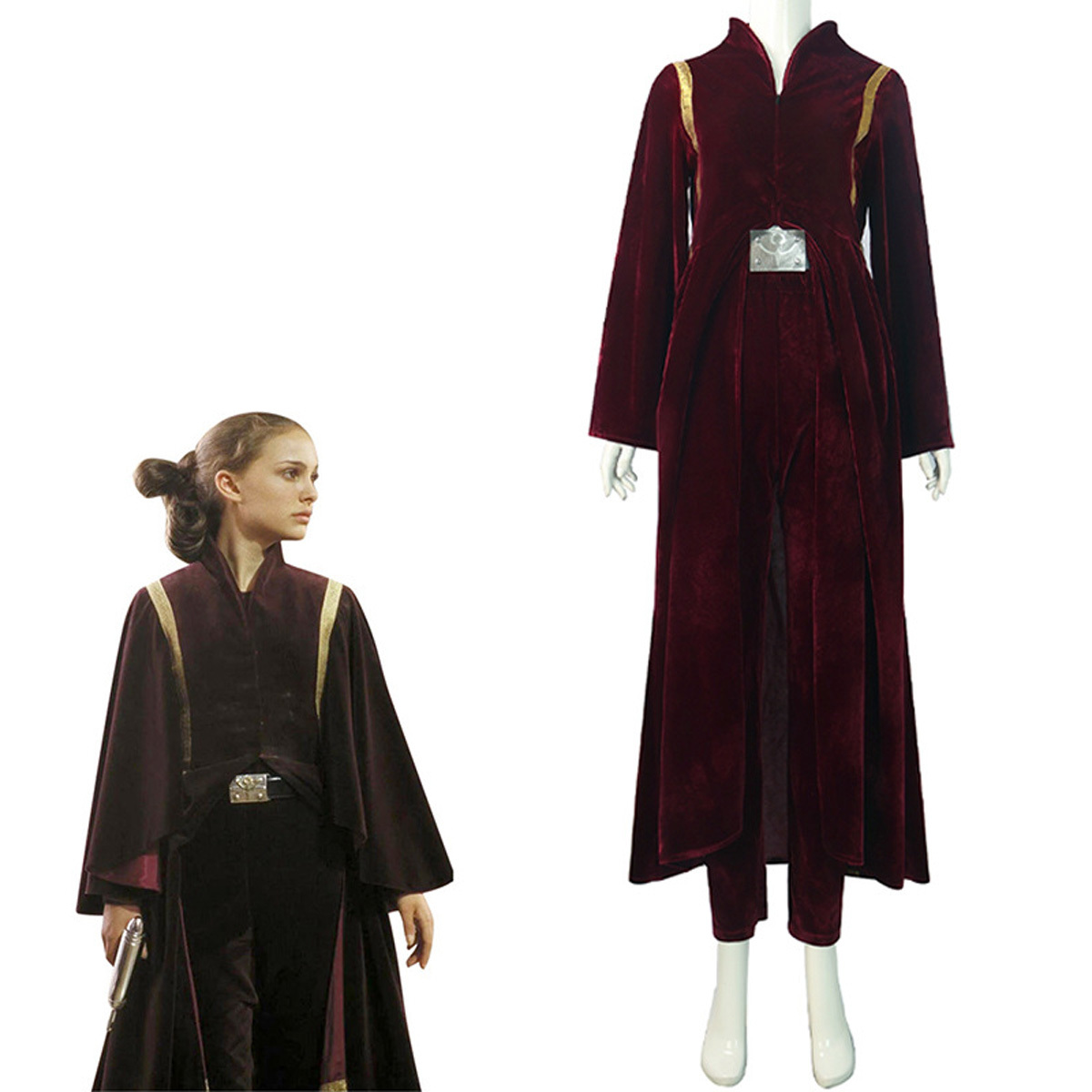 Star Wars Episode I The Phantom Menace Padme Amidala Halloween Carnival Suit Cosplay Costume For Adults