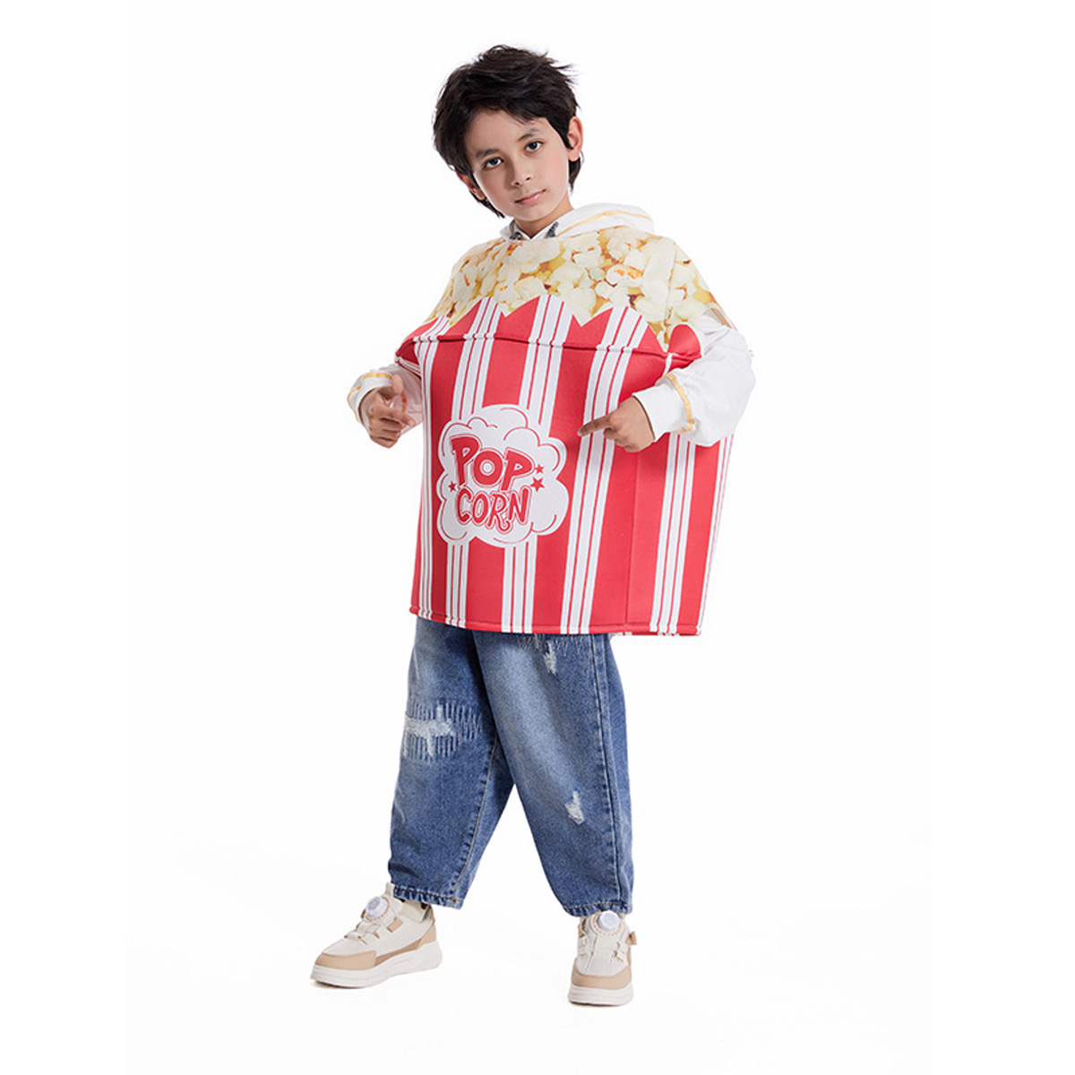 Popcorn Holiday Party Outfits Halloween Carnival Suit Cosplay Costume For Kids