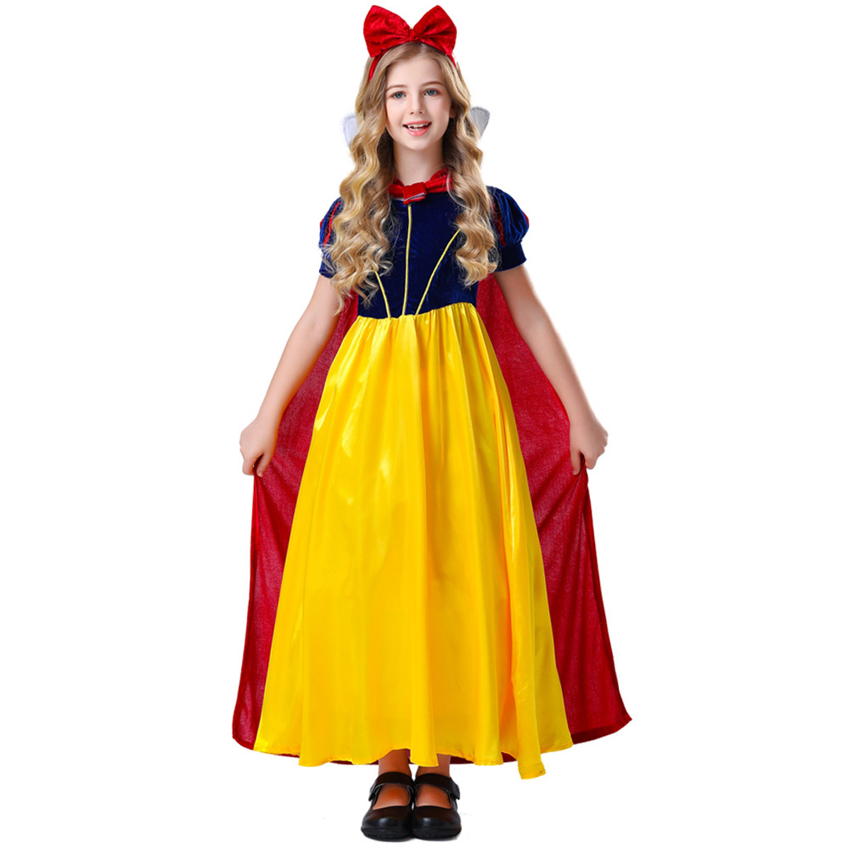 Princess Fairy Tale Snow White Outfits Halloween Carnival Suit Cosplay Costume For Kids