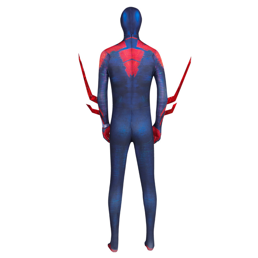 SpiderMan Across the Spider Verse Miguel O'Hara 2099 Zentai Halloween Cosplay Costume Adults