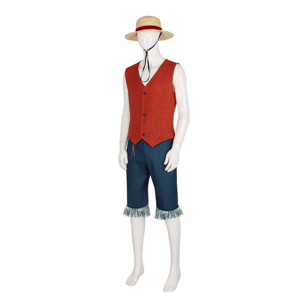 Monkey D Luffy One Piece Halloween Cosplay Costume Outfits Carnival Suit Adults