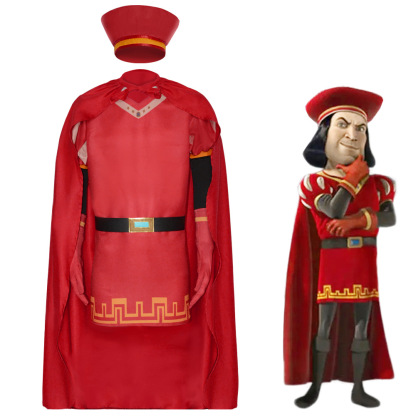 Shrek Lord Farquaad Halloween Cosplay Costume Carnival Outfits Suit Kids Adult