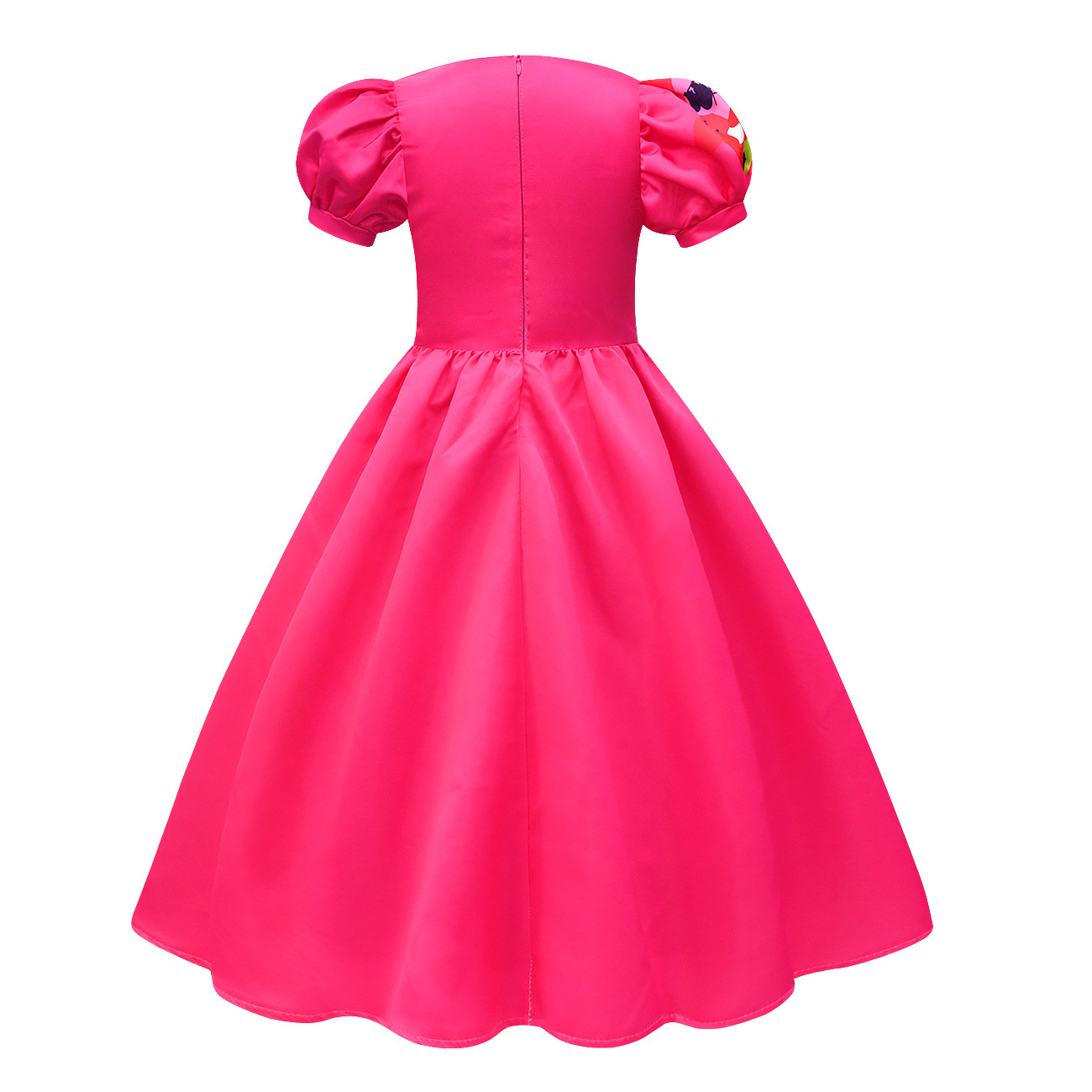 Barbie Movie Margot Long Puff Sleeve Dress Halloween Outfits Cosplay Costume Carnival Suit Kids