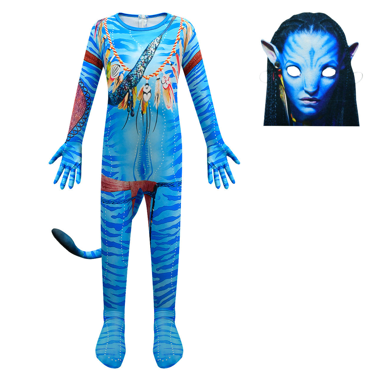 Avatar: The Way of Water Costume Jake Sully Cosplay zentai  jumpsuit For Kids