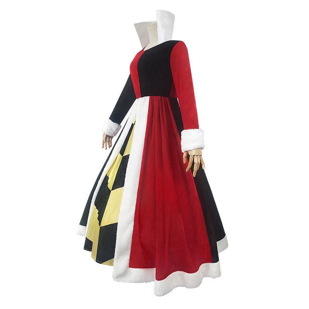 Alice in Wonderland Queen Of Hearts Cosplay Costume Dress Outfits Halloween Carnival Suit