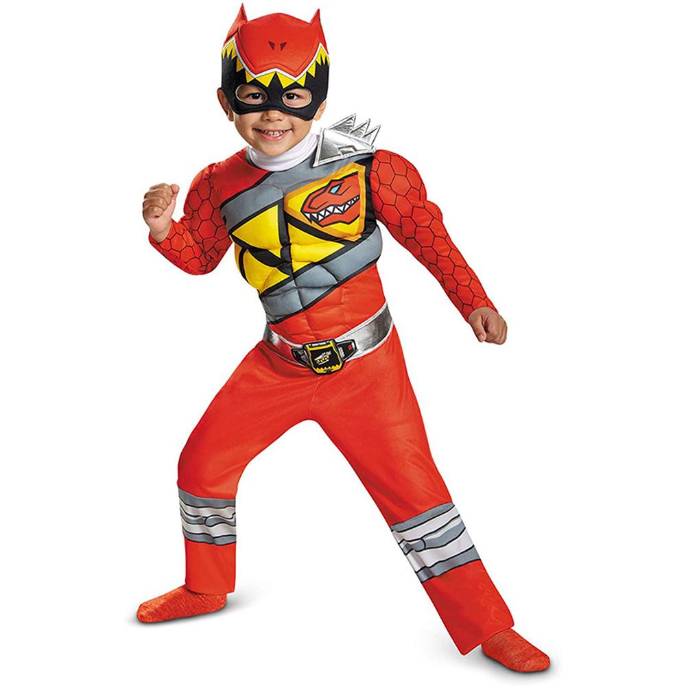 Power Rangers Costume For Boys Red Dino Charge Halloween Outfits-Pajamasbuy