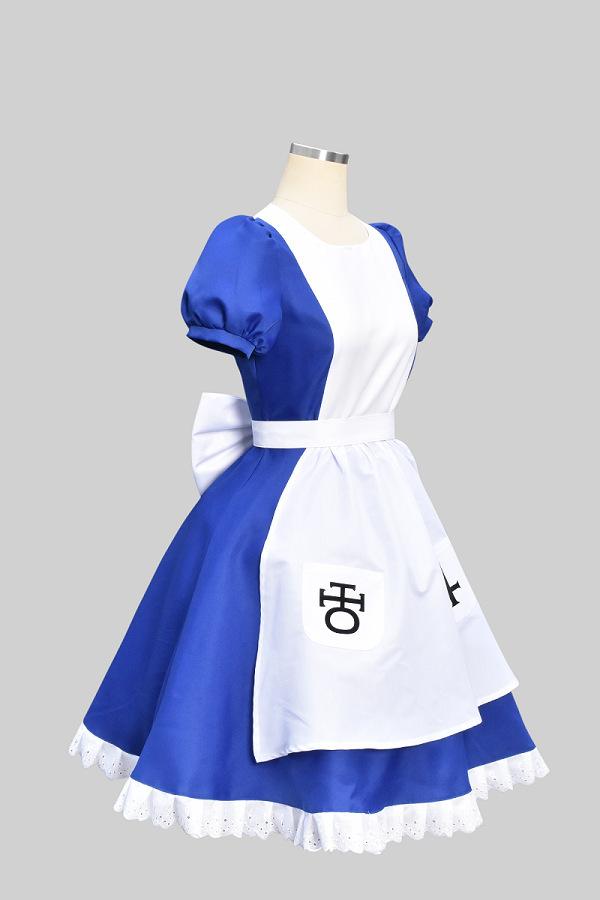 Returns Alice Cosplay Costume Maid Dress Halloween Carnival Blue Outfits Dresses For Women-Pajamasbuy