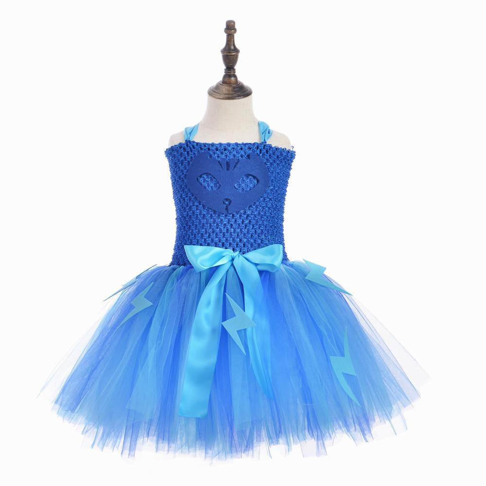 PJ Masks Superhero Cosplay Halloween Costumes Tutu Dress Suits