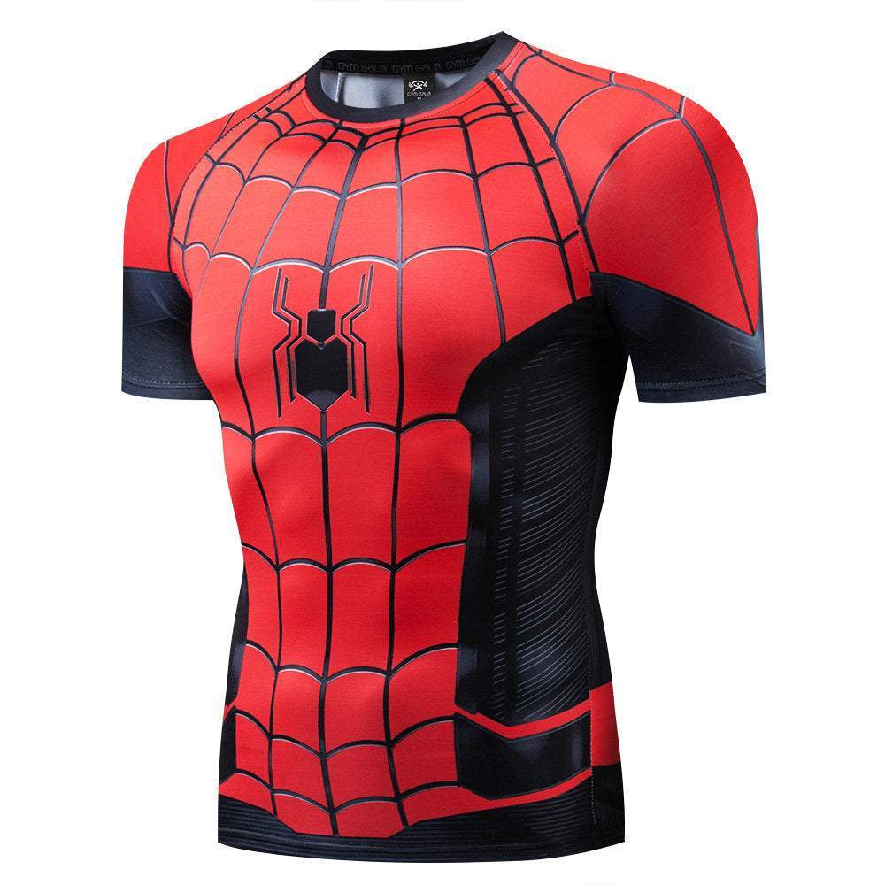 SpiderMan Far From Home Halloween Cosplay Costume Tight T-shirt