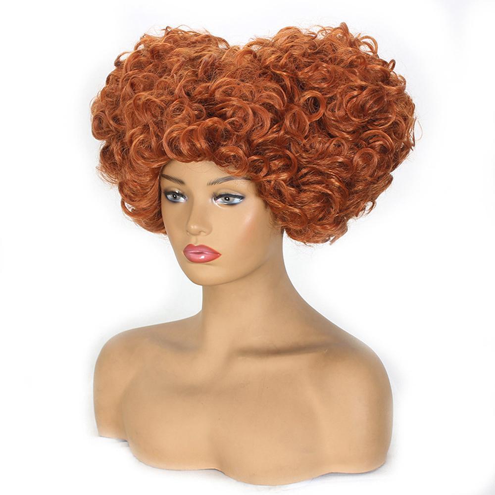 Hocus Pocus Cosplay Winifred Movie Wig Red Queen Costume Wigs for Adult