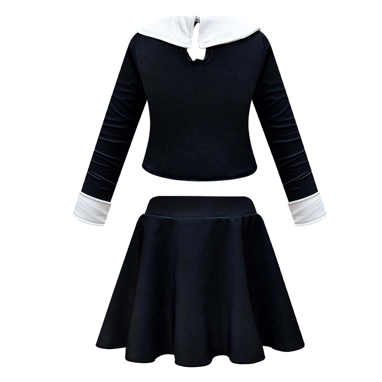 Wednesday Costume The Addams Family Cosplay Long Sleeve Swimsuit Set For Kids