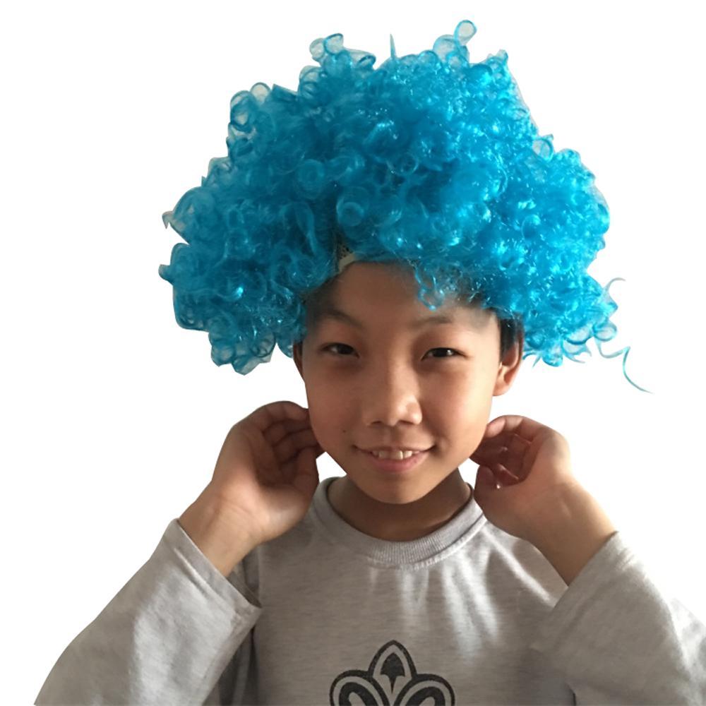 clown wig Explosive head wig headgear children wig short hair For Kids