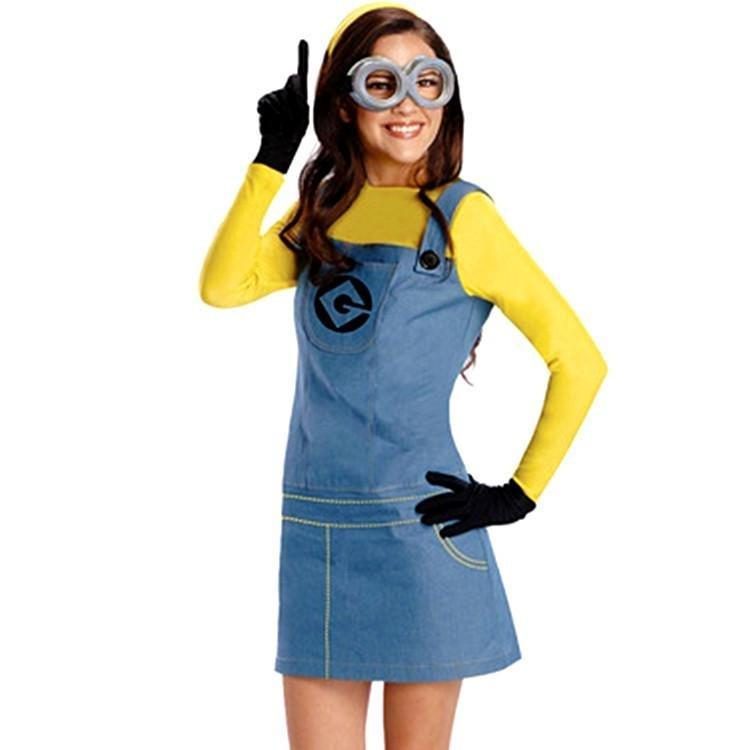 Despicable Me Costumes for Adults Minions Cosplay Cartoon Party Suit Women Men Couple