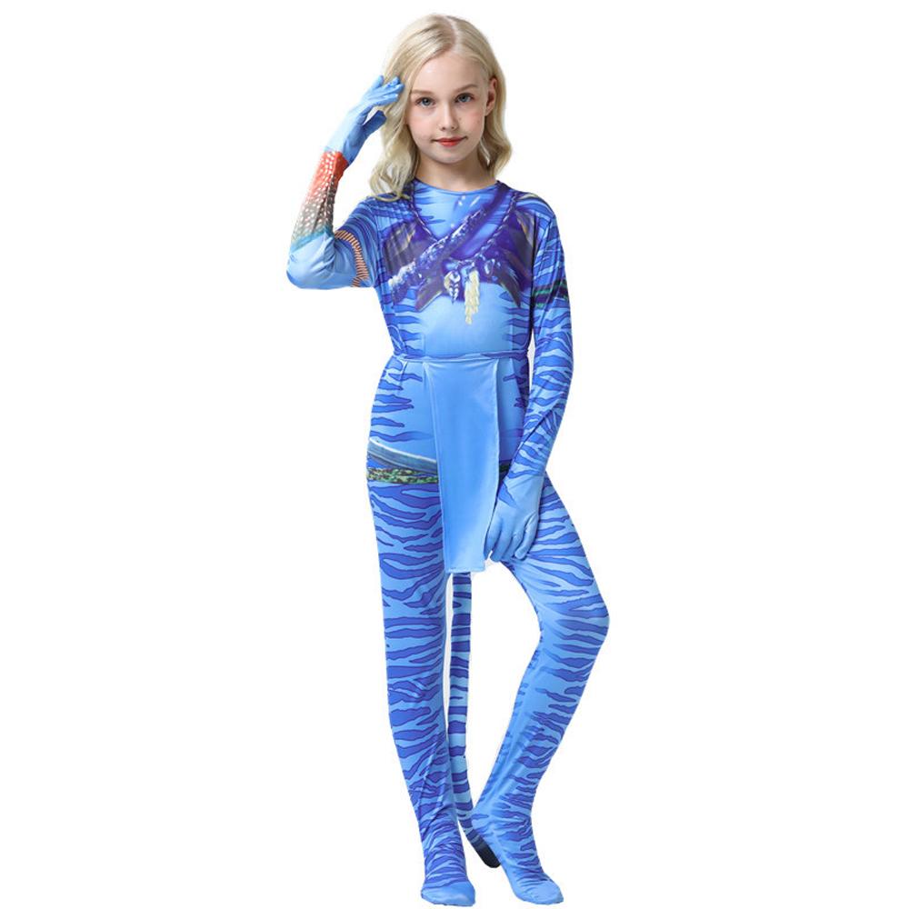 Avatar: The Way of Water Cosplay Costume kids zentai costume jumpsuit