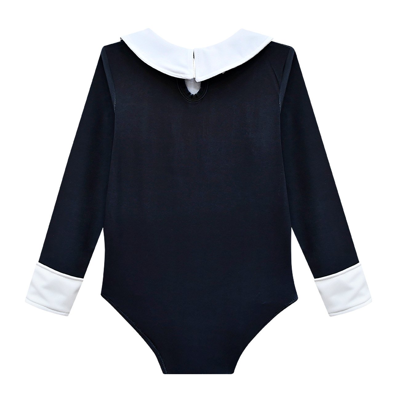 Wednesday Costume The Addams Family Cosplay Lapel One Piece Swimsuit For Kids