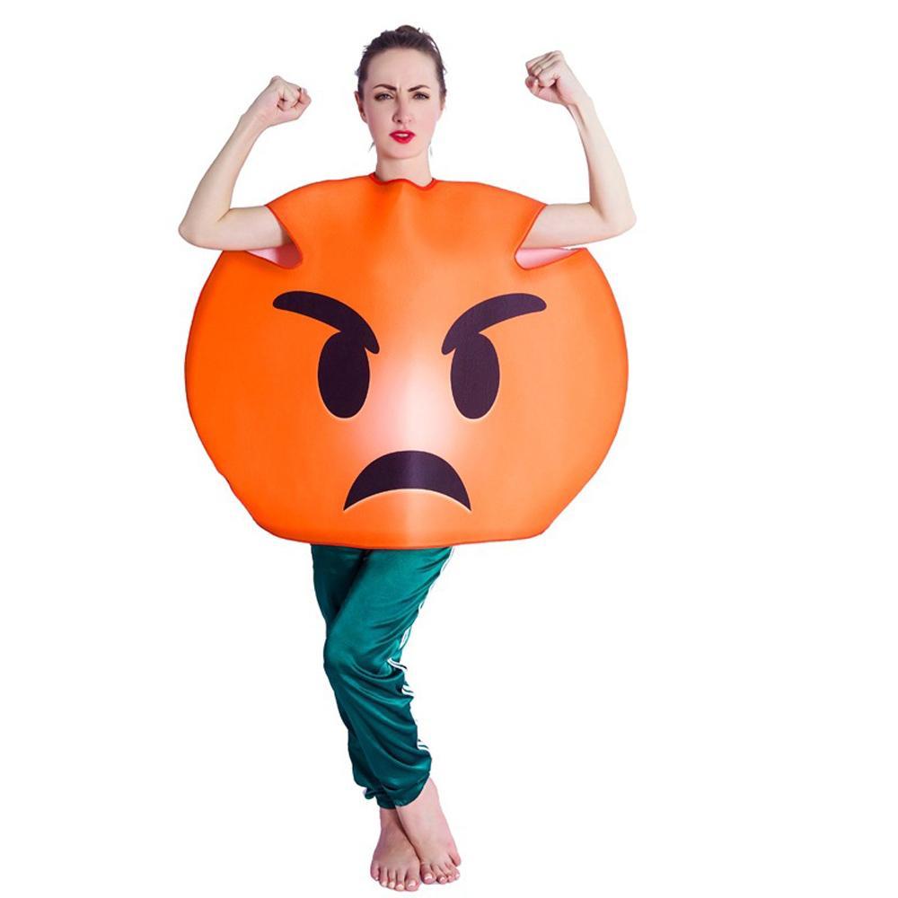 Adult couples funny smiley spoof expression performance jumpsuit costume Cosplay Party