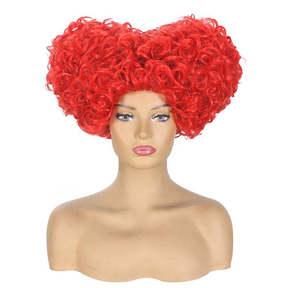 Hocus Pocus Cosplay Winifred Movie Wig Red Queen Costume Wigs for Adult