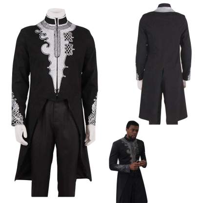 Black Panther Movie T'Challa Black Panther Coat Cosplay Costume