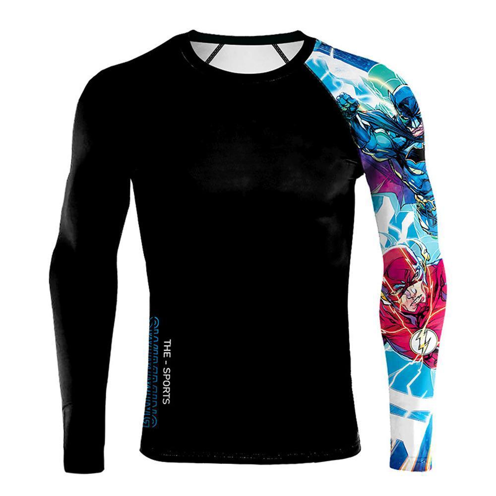 Spider-Man T Shirt Cosplay Costume Halloween Printed Top Tight Sportswear Tee For Men