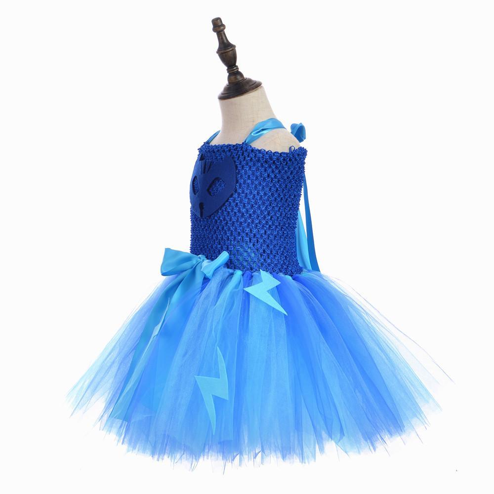 PJ Masks Superhero Cosplay Halloween Costumes Tutu Dress Suits