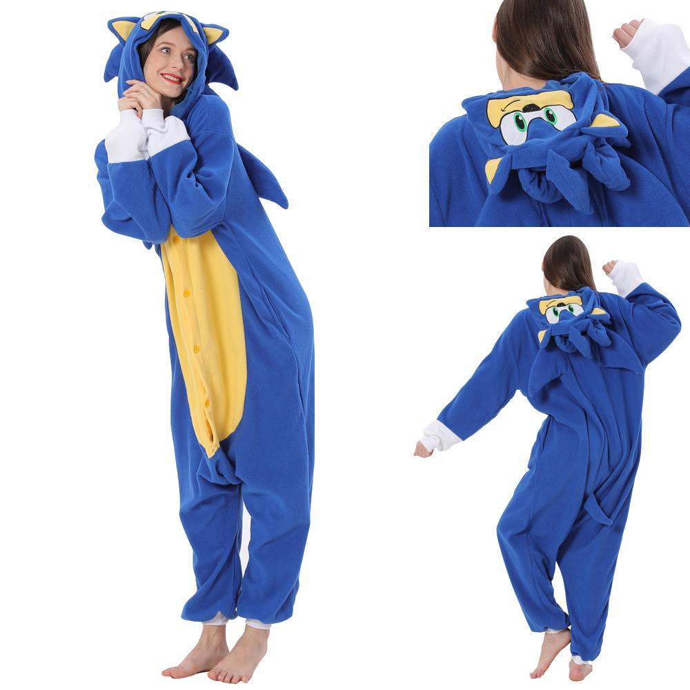 Sonic the Hedgehog kigurumi onesies anime pajamas pyjamas Halloween Costume