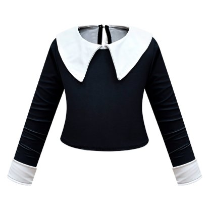 Wednesday Costume The Addams Family Cosplay Long Sleeve Swimsuit Set For Kids