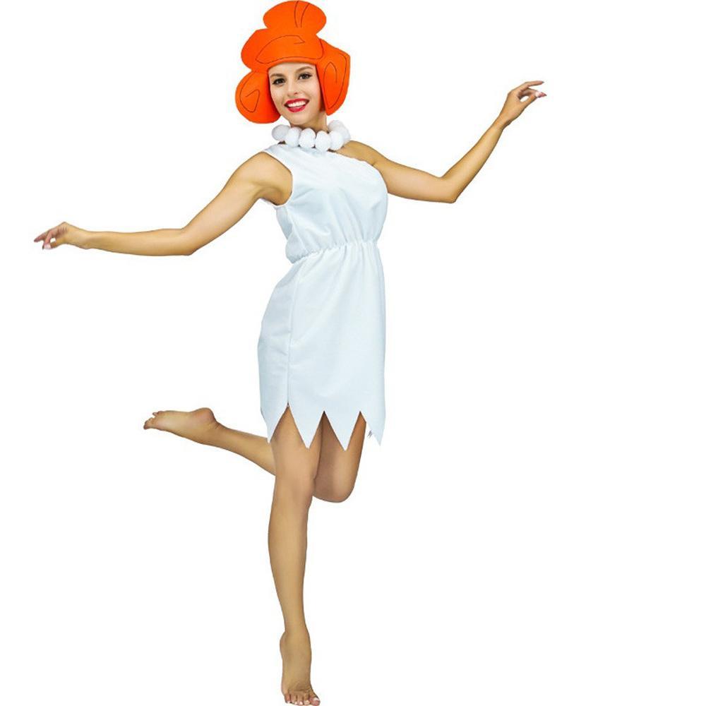 The Flintstones Wilma Adult Ladies Cosplay Costume 70s TV Cartoon