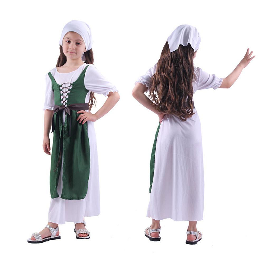 Northern Ireland Girls National Costumes St. Patrick's Day Cosplay Children's Costumes