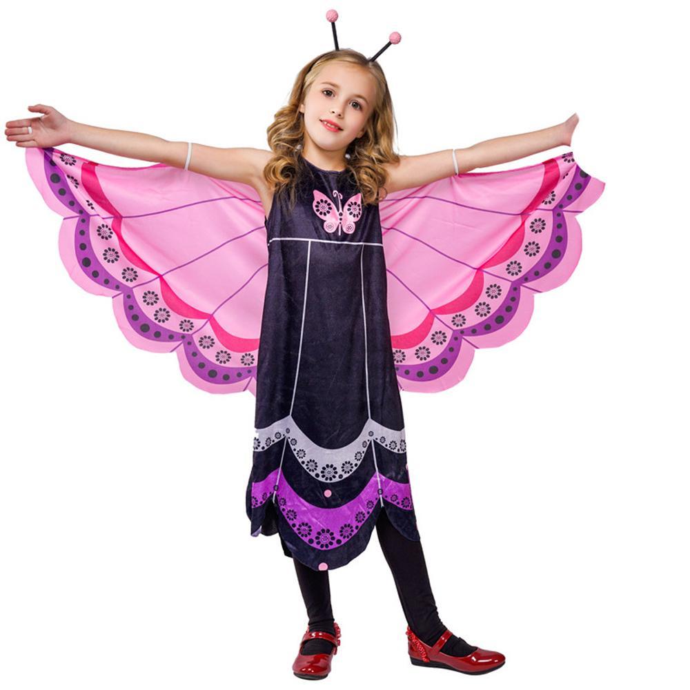 Butterfly Girls Halloween animal children’s day outfit dress up birthday party costume-Pajamasbuy