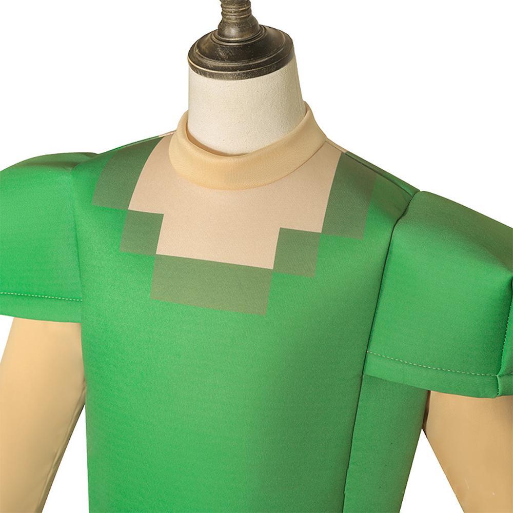 Steve Costume Minecraft Herobrine Notch Alex Cosplay Stage Game Costumes Suits For Kids