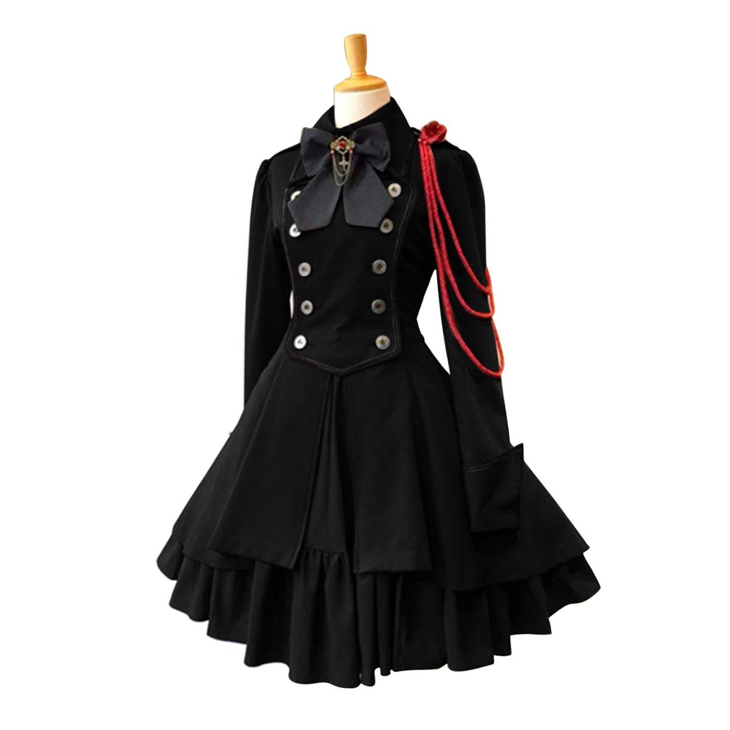Lolita Gothic Dress Plus Size Vintage Long Sleeve Renaissance Retro Princess Skirt
