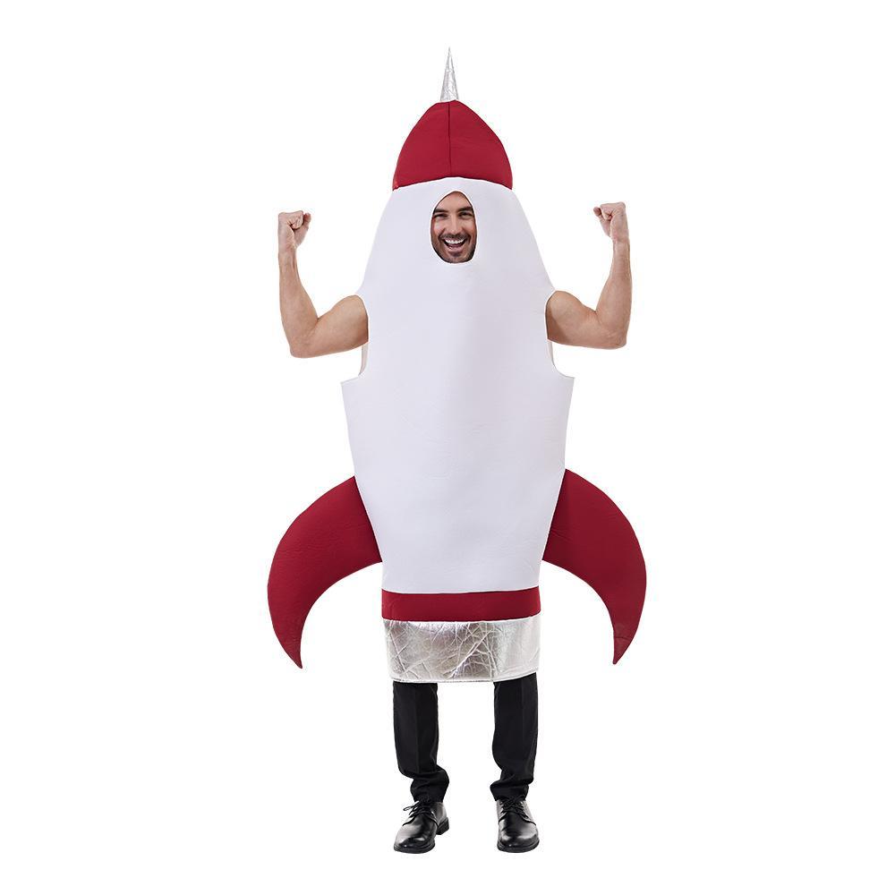 Fancy Dress Space Rocket Inflatable Costume Jumpsuit for Adults Outfit Halloween-Pajamasbuy