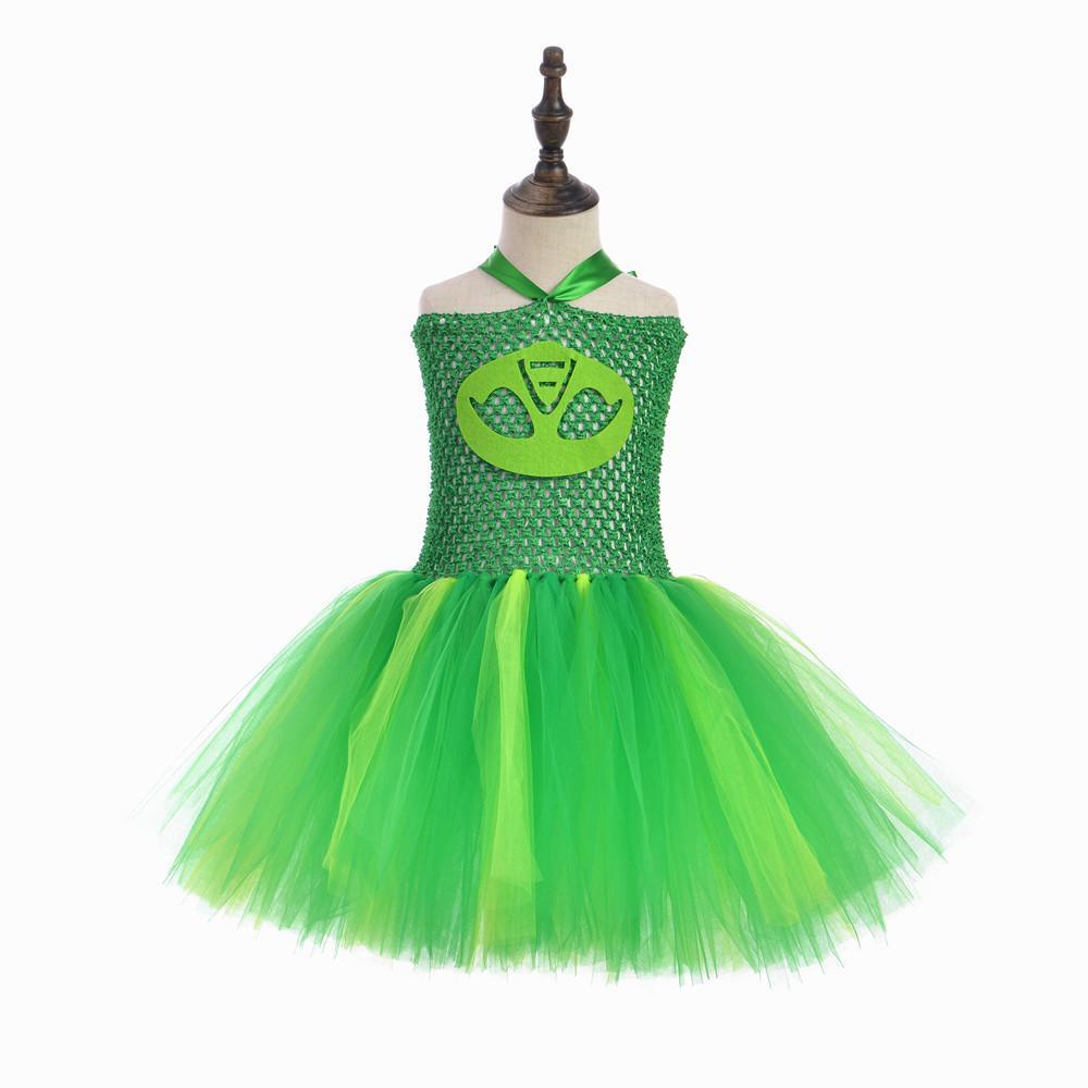 PJ Masks Superhero Cosplay Halloween Costumes Tutu Dress Suits