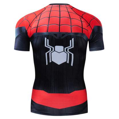 SpiderMan Far From Home Halloween Cosplay Costume Tight T-shirt