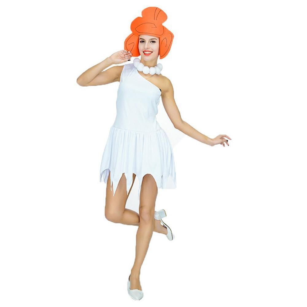 The Flintstones Wilma Adult Ladies Cosplay Costume 70s TV Cartoon