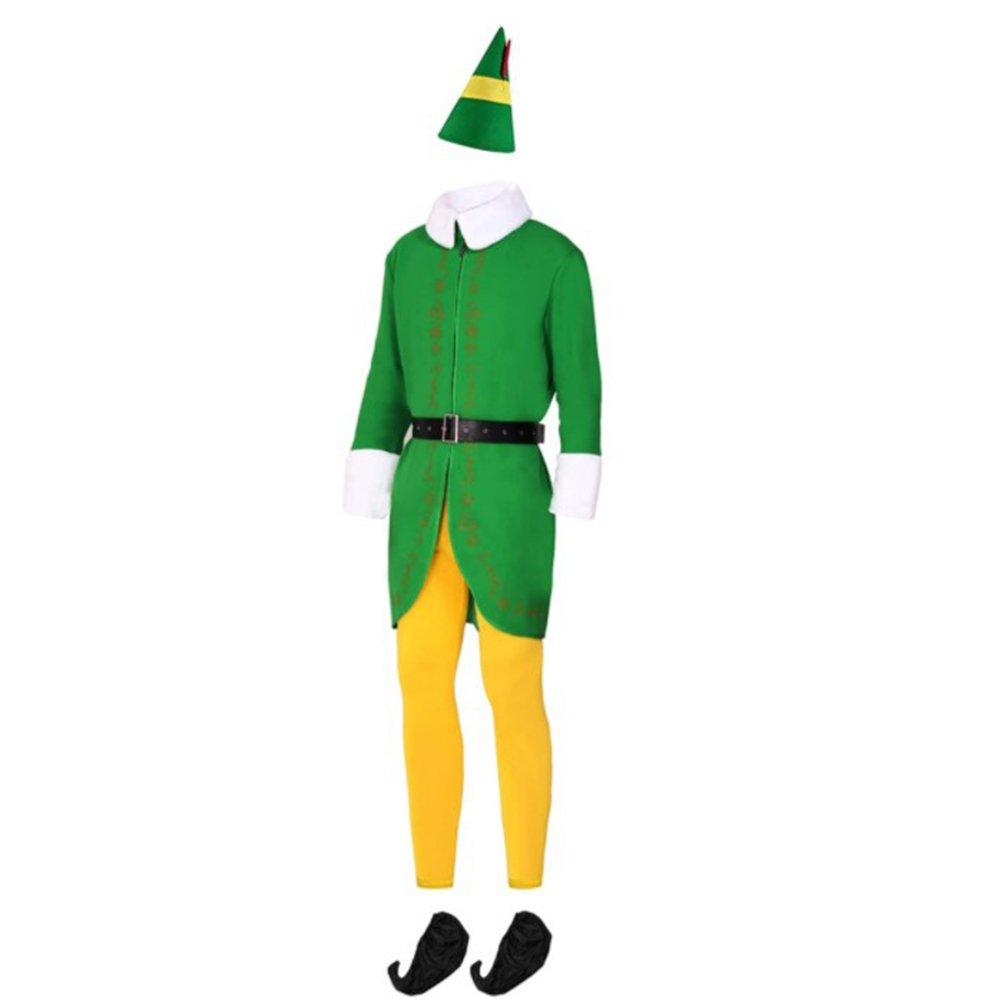 Buddy Elf Christmas Cosplay Costume Full Set Party for Men