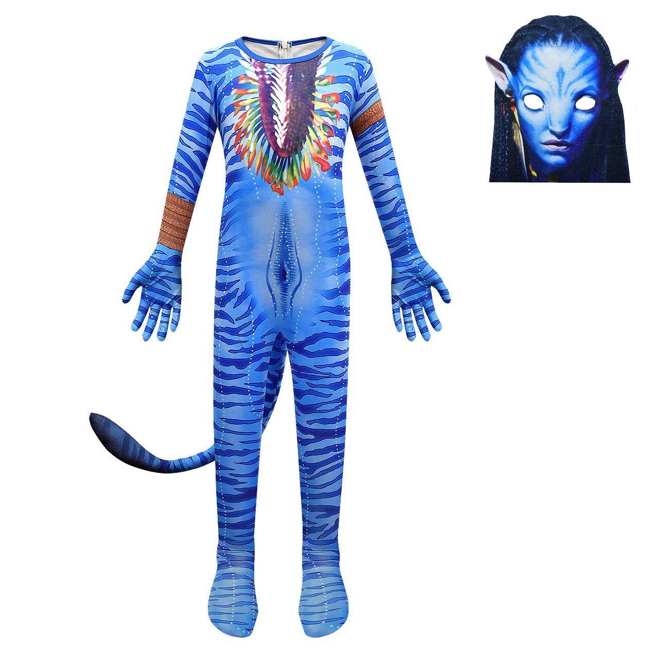 Avatar: The Way of Water Costume Neytiri Cosplay zentai  jumpsuit For Kids