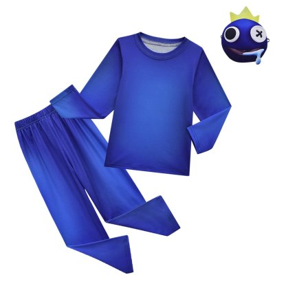 Game Roblox rainbow friends Costume Cosplay Blue Monster Pajamas set For Kids