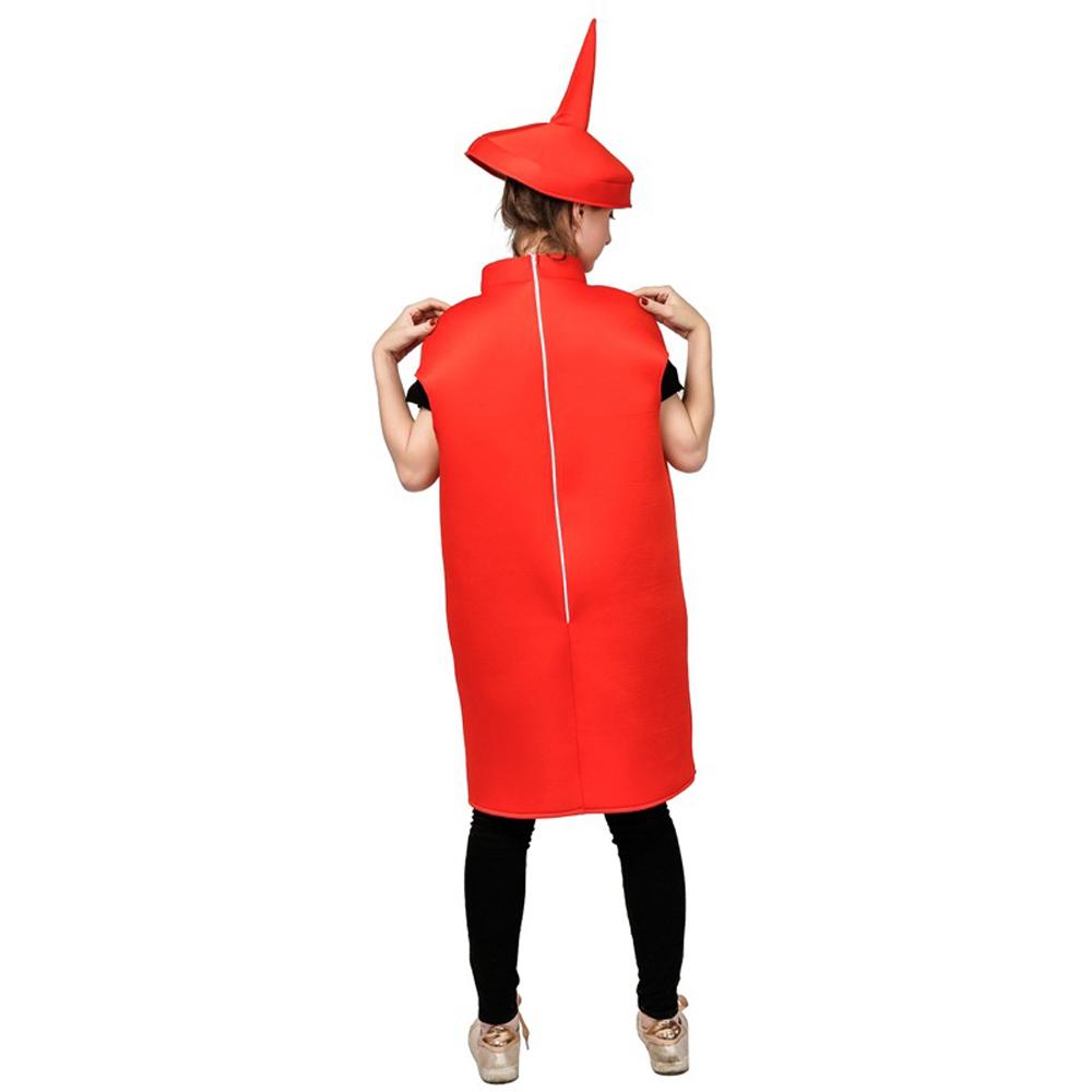 Halloween Adult Couples Mustard Ketchup jumpsuit Costume Cosplay Party