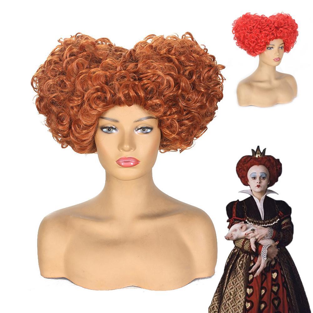 Hocus Pocus Cosplay Winifred Movie Wig Red Queen Costume Wigs for Adult
