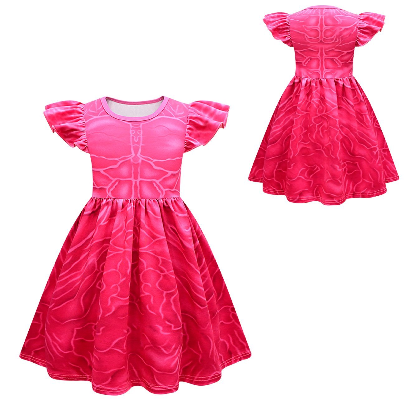 Game Roblox rainbow friends Costume Cosplay Monster flying sleeves Dress
